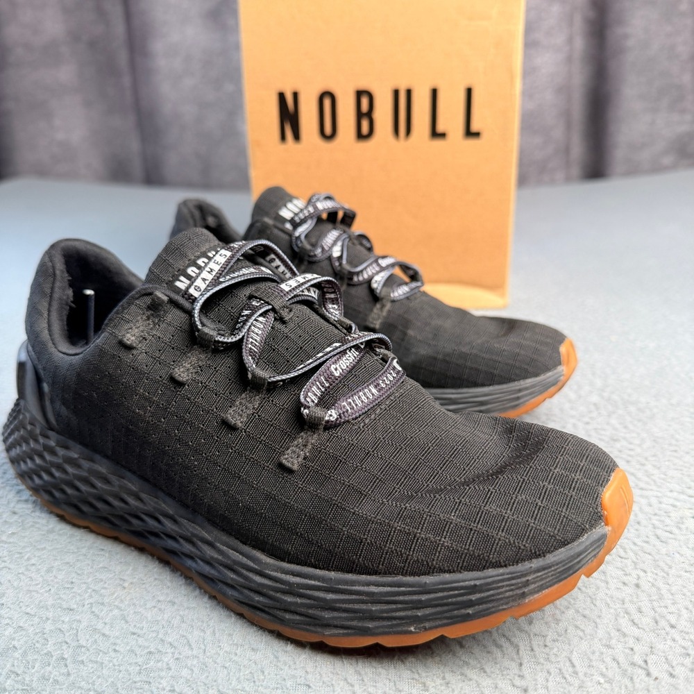 NOBULL CrossFit Games 2023 Ripstop Runner Black Gum Womens 7 Training Shoes